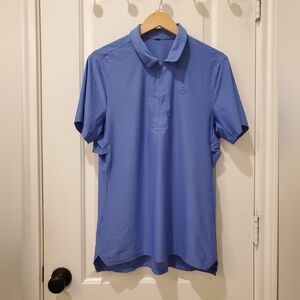 Lululemon Men's Ventilated Tennis Polo Short Sleeve blue